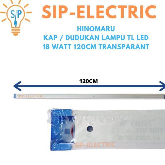 Zaito- Hinomaru Kap / Dudukan Lampu Tl Led 18 Tt 120Cm Transparant