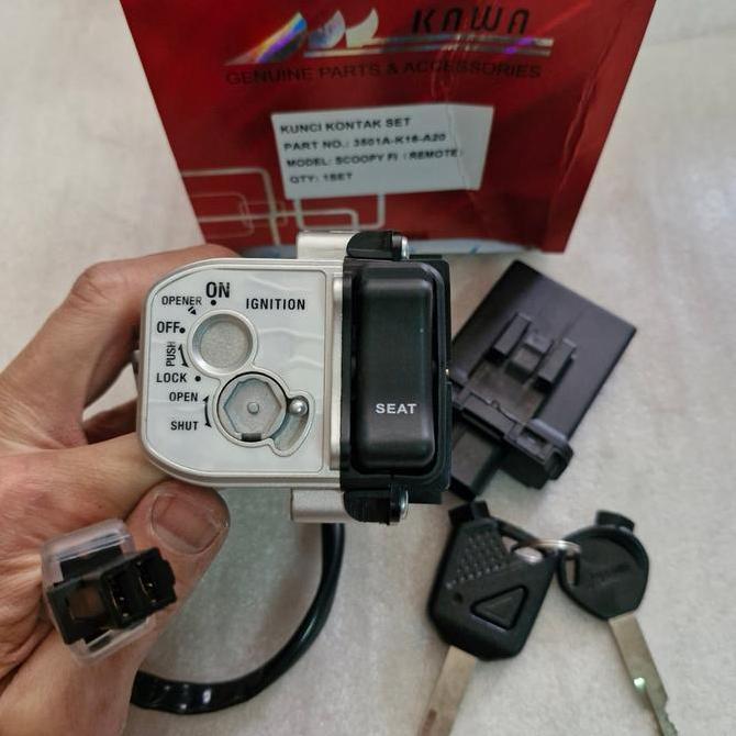 KUNCI (KEY SET REMOTE) SCOOPY FI OLD 2013-2015 (3501A-K16-A20) KAWA