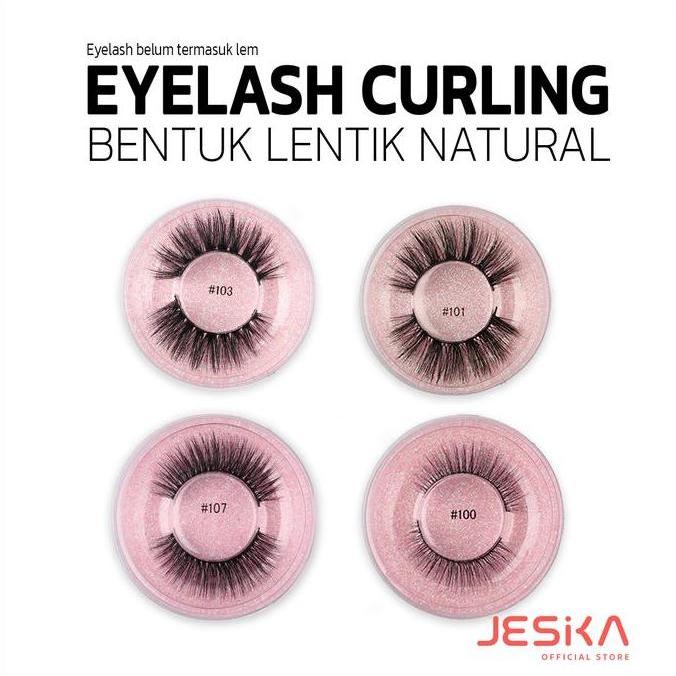 Fake eyelashes bulu mata palsu curl extension belum ada lem warna hitam tebal, panjang dan lentik un