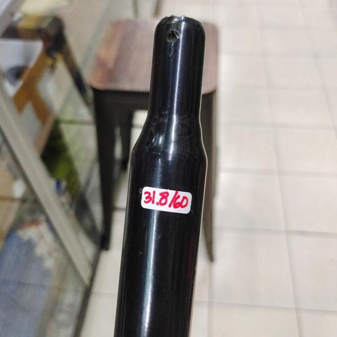 Tiang sadel 31.8mm 60 cm besi hitam