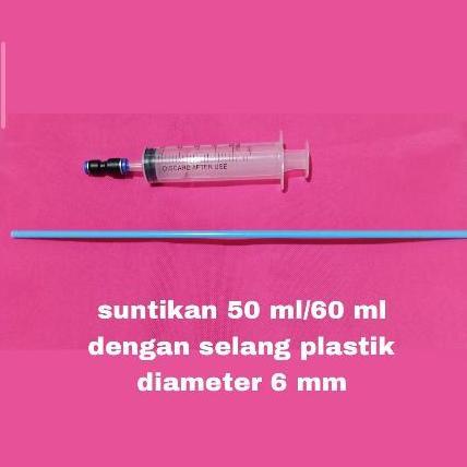 Pompa parfum /upgrade selang tumpul bahan stainless alumunium plastik - sedot ekstraktor oli / decan
