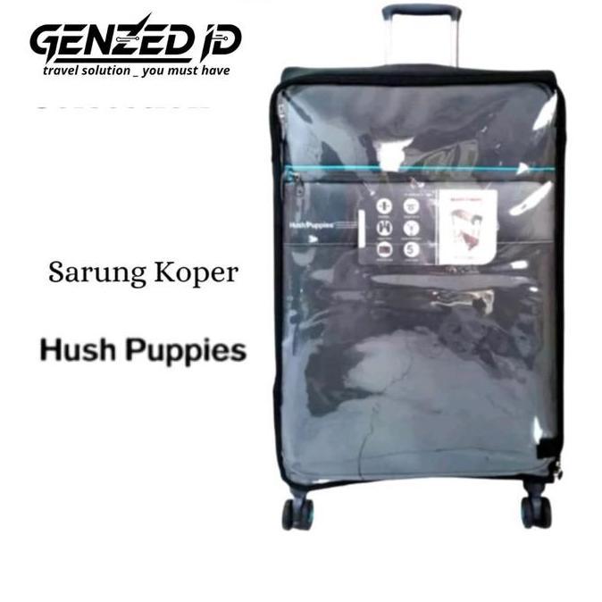 Sarung cover pelindung koper kombinasi untuk koper merek hush puppies