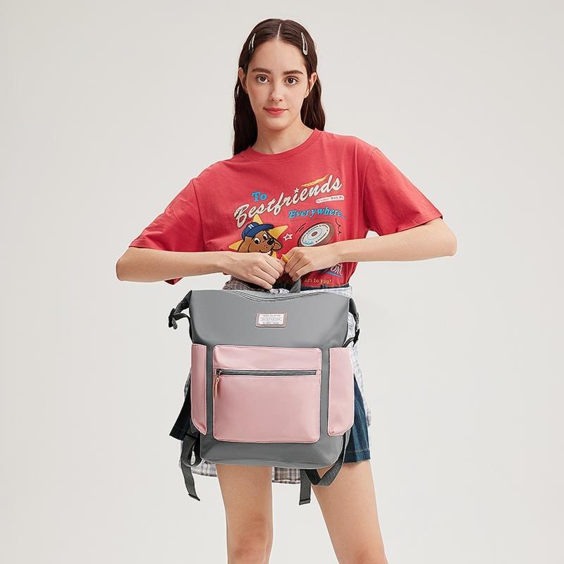 Bostanten Ransel Pria Ransel Wanita Tas Couple Tas Kanvas Unisex Tas Pelajar Berbagai Warna