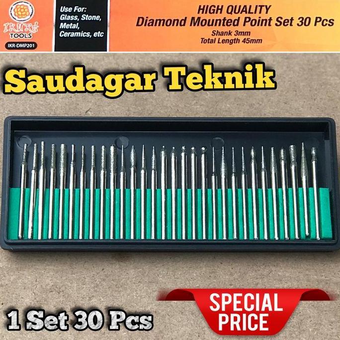 Clamme- Mata Bor Tuner Ukir Mata Bor Diamond Mini Grinder Bor Intan