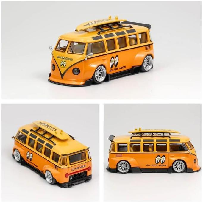 TPC 1/64 VW T1 MOONEYES VOLKSWAGEN DIECAST AS2123