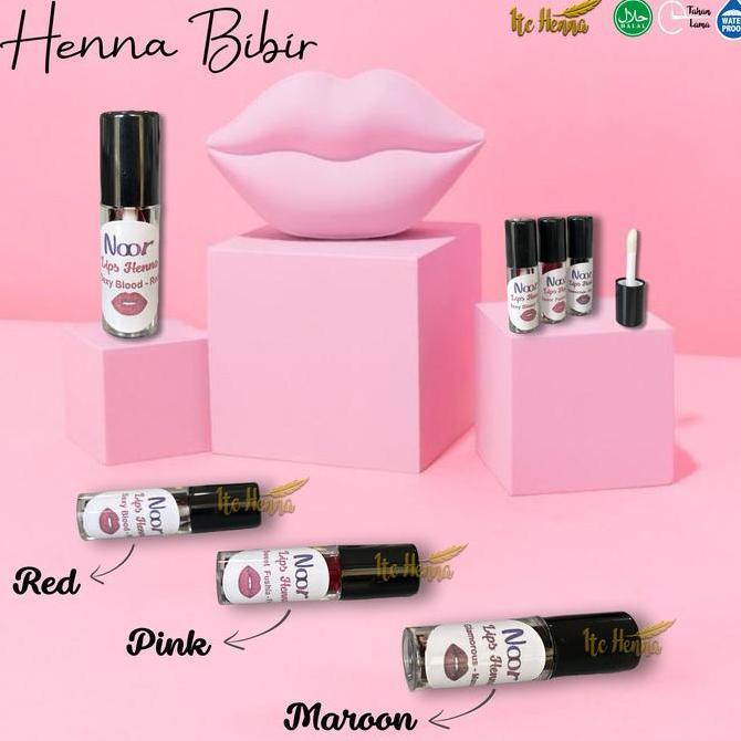 Henna Bibir / Lips Henna Tube Asli Halal