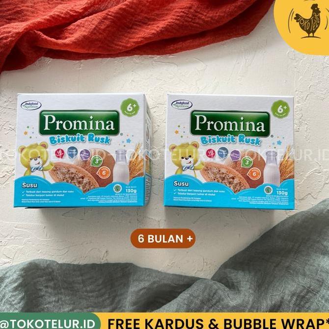 PROMINA - Biskuit RUSK Susu | Makanan Snack Biskuit MPASI Anak Bayi