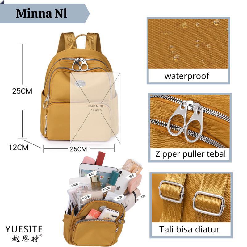 Yuesite Minna Small Backpack Original Ransel Kecil