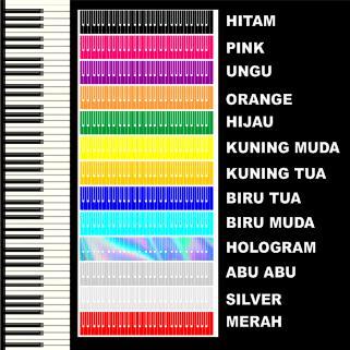 Stiker Tuts Piano Keyboard Orgen Polos Yamaha Korg Roland Technics Dll.