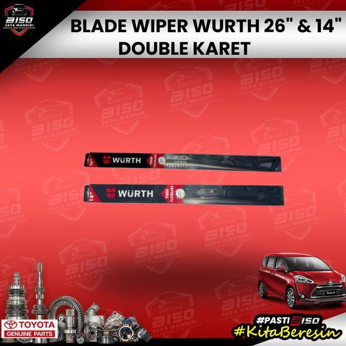 Blade Wiper Wurth 26" & 14" Untuk Toyota Sienta