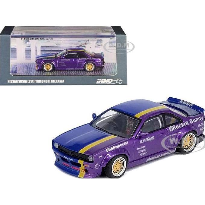 IN64-S14B-TOMOSAN INNO64 NISSAN SILVIA S14 TOMONORI IDEKAWA DIECAST AS2123