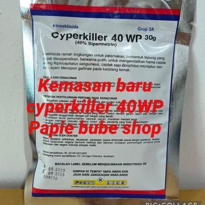 Cyperkiller 40 wp obat pembasmi hama kutu serangga walet asli KOREA