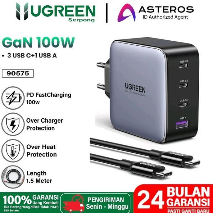 BEBAS ONGKIR - Fast Charger Gan Ugreen 65w 100w 140w 200w Nexode Ugreen Wall Charger