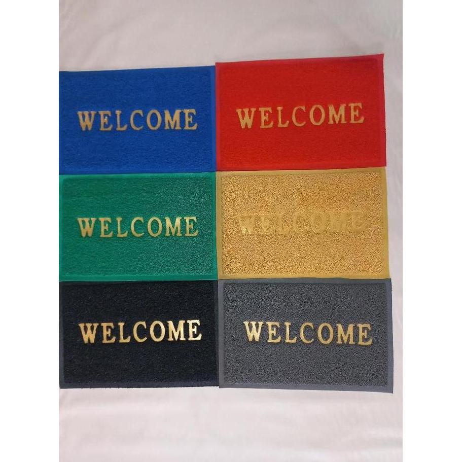 KESET KAKI WELCOME TEBAL 40CM X 60CM / KESET KARET WELCOME