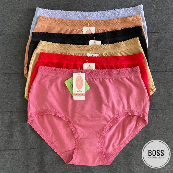 [6PCS] Celana Dalam Yadaili Renda 613 ORIGINAL | CD Perempuan Katun | CD Yadaili Polos Katun