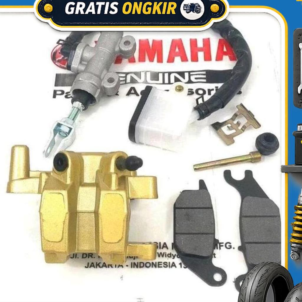 Kaliper + Master Rem Set Belakang Yamaha Vixion New, R15Kaliper + Master Rem Set Belakang Yamaha Vix