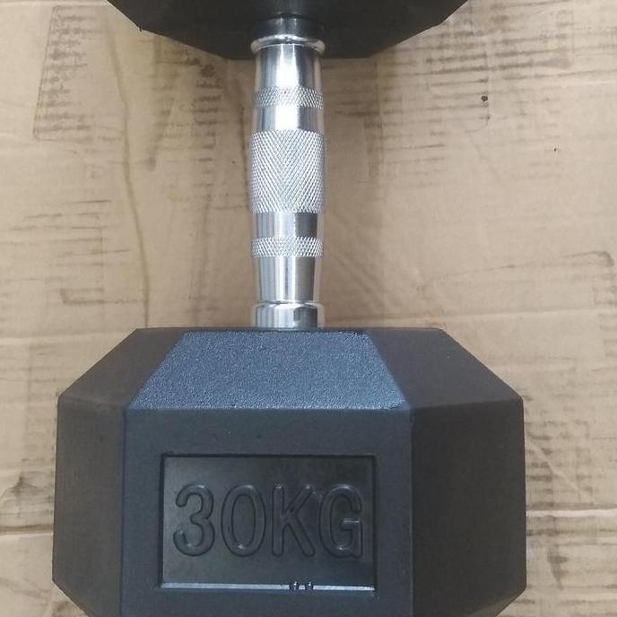 Dumbell Rubber Hexa Hexagon Dumbell Hexagonal 20 Kg - 40 Kg - Dekai