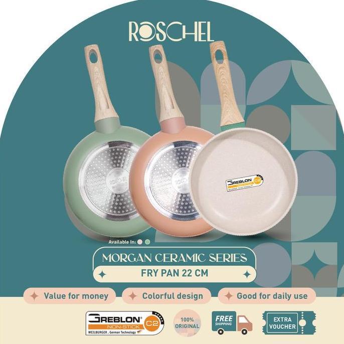 ROSCHEL Fry Pan Ceramic 22 Cm - MORGAN Ceramic Series