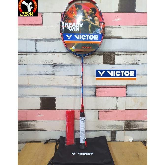 Raket Badminton Victor Spiderman Made In Taiwan 30Lbs Free Tas Grip