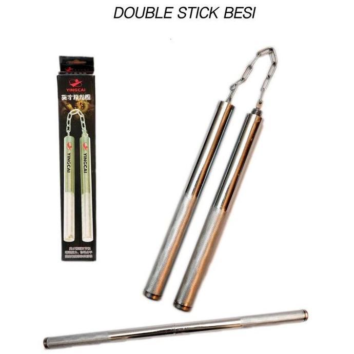 Double stick besi - nunchaku besi bisa sambung YINGCAI