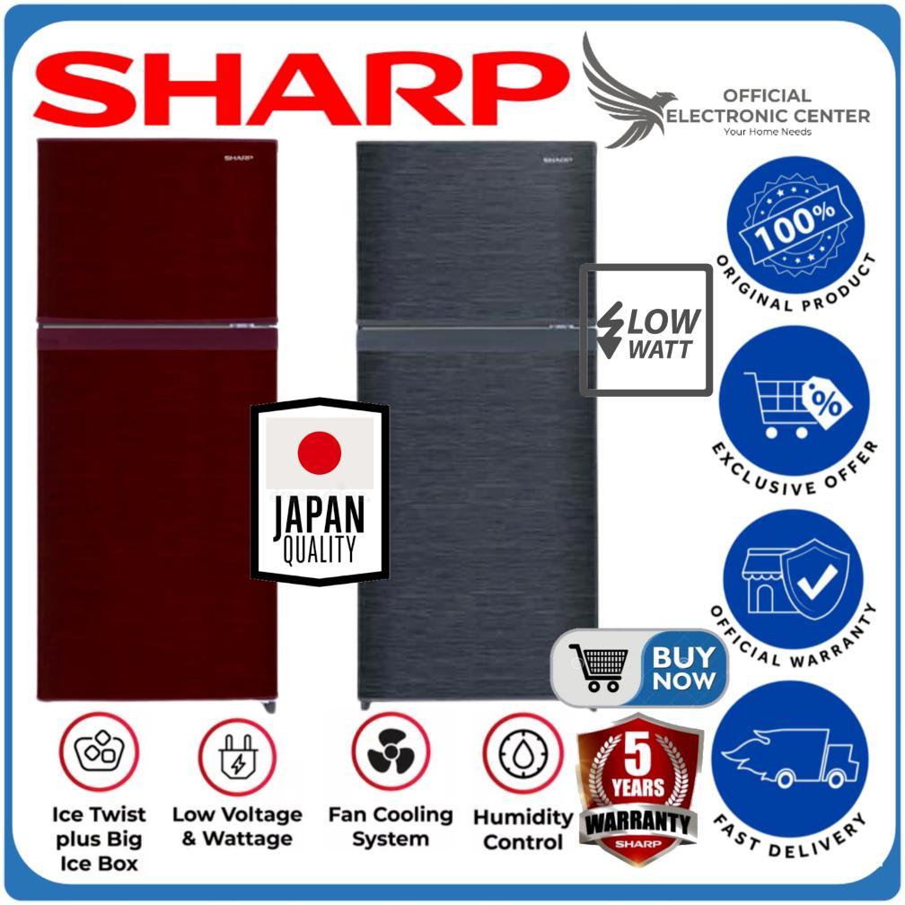 KULKAS 2 PINTU SHARP SJ-195MN SJ 195 MN SJ195MN PREMIUM SUPER COOLING LOW WATT LEMARI ES 2 PINTU SHA