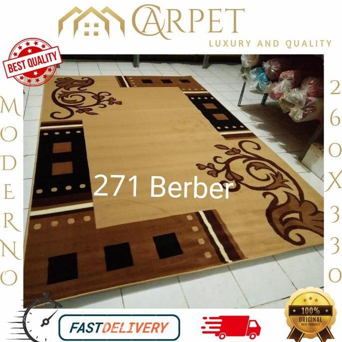 KARPET MODERNO BESAR 260X330 MOTIF MODERN MINIMALIS KARPET PERMADANI VIRALL