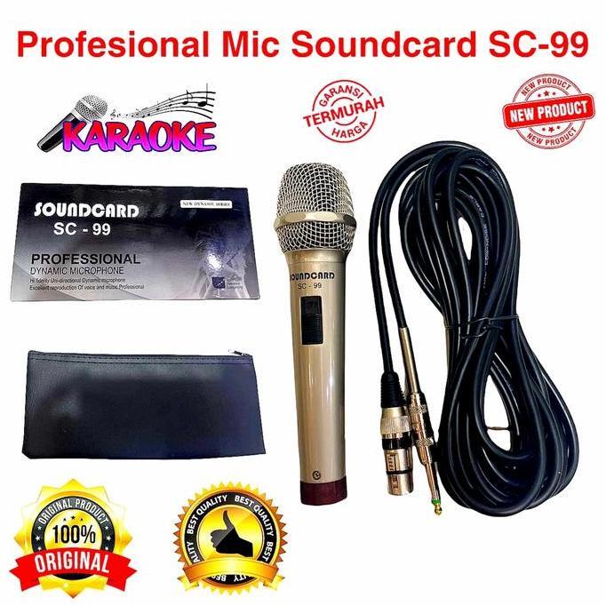 mic kabel soundcard SC99 / sc-99 original microphone soundcard