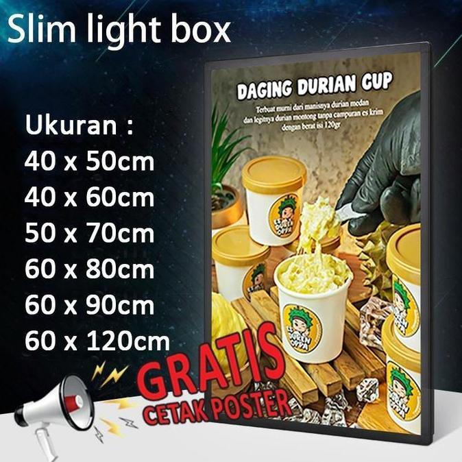 Lampu slim box panel 30X60 / 60x60 / 120X30 led untuk neon box /slim light box product
