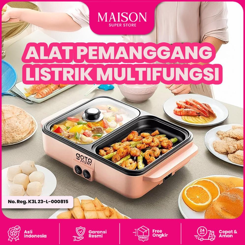Goto Toshi Minipan Electric Hotpot Alat Panggangan Grill Pan BBQ 2in1