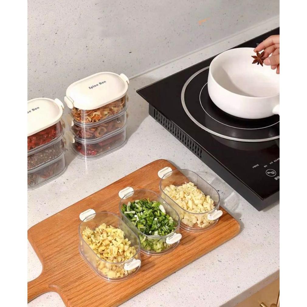 Toples Bumbu Dapur Wadah Bumbu Cabai Bawang Multifungsi