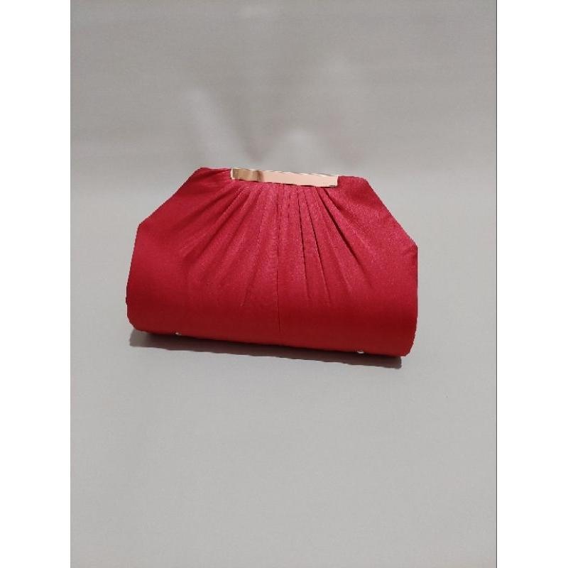 Tas Pesta Tiara Tas Kondangan Mewah Elegan Tas Pesta Satin