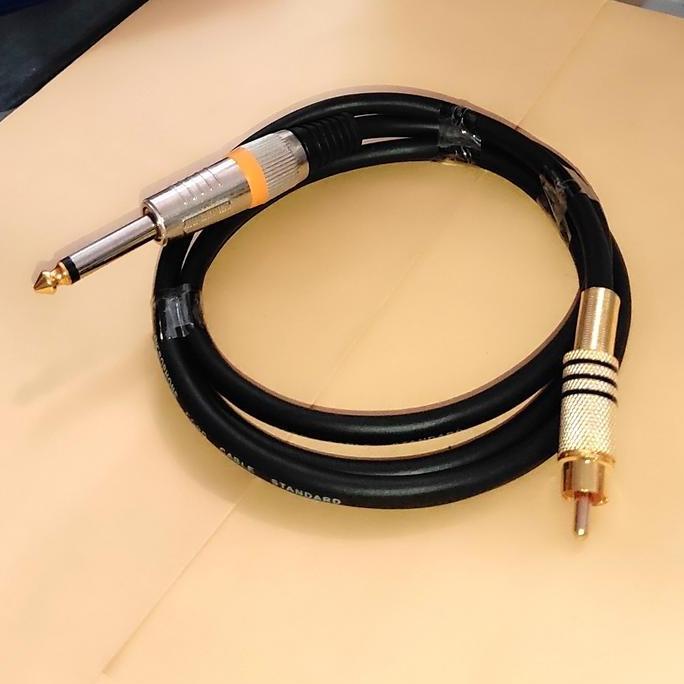 Kabel Jack Akai Mono 6.5mm to RCA Male / Kabel RCA to Akai