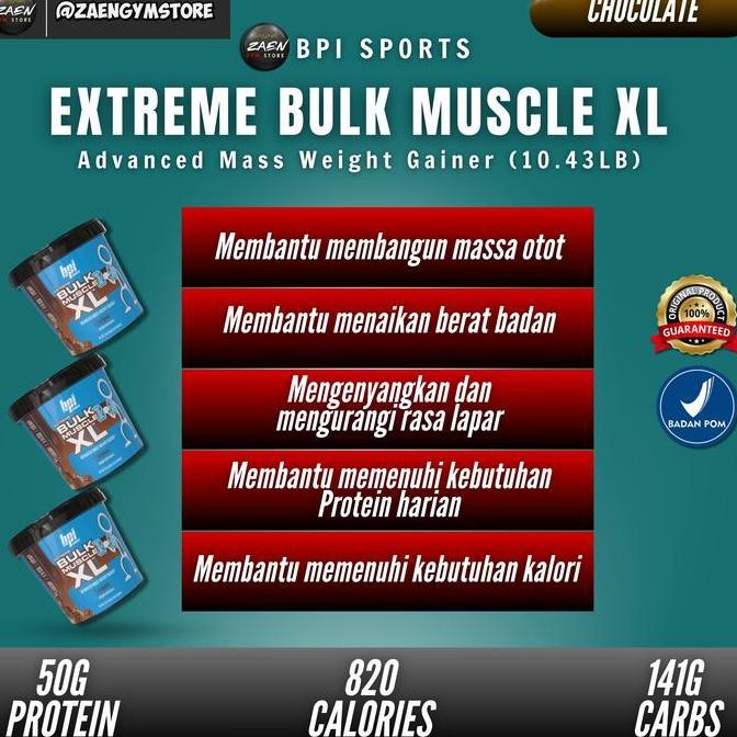 Bpi Sports Bulk 10 Lbs Muscle Xl Gainer Weight Gainer