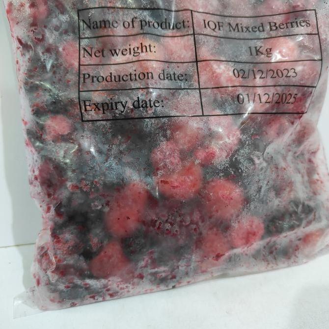 Mixed Berries Frozen IQF 1kg - Mix Berries Berry Juice Premium