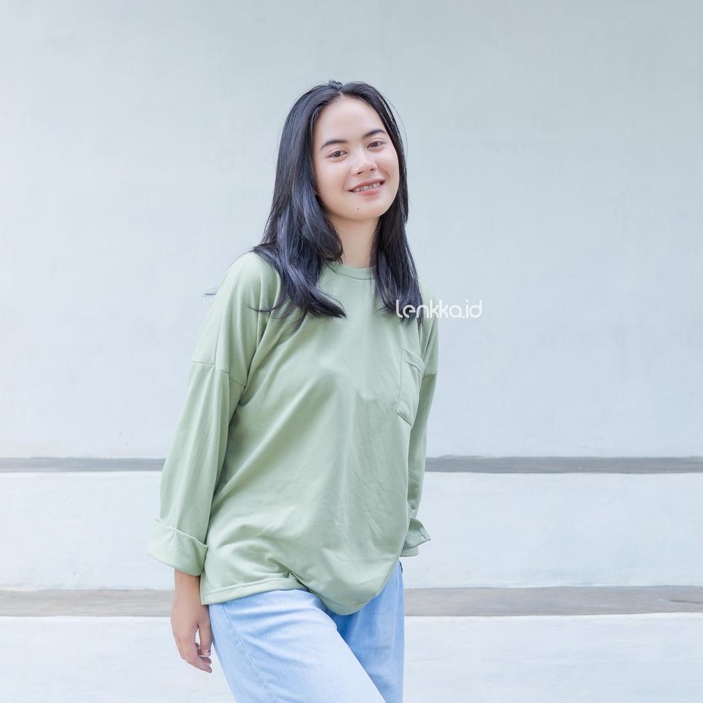 murah t-shirt oversize keiko wanita katun l-xl