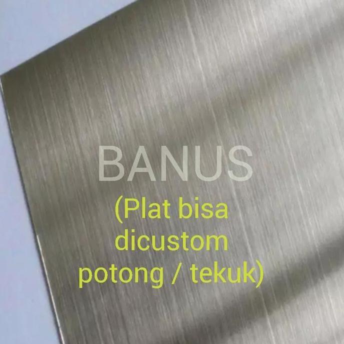 Plat stainless 304 hairline 1 mm / plat stainless hairland 304 HL 1 mm