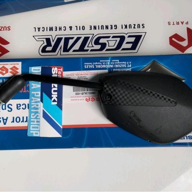 Sparepart Motor Suzuki Asli, Kaca Spion Drat 14 Satuan untuk Satria Fu Injeksi GSX S Bandit Nex 2