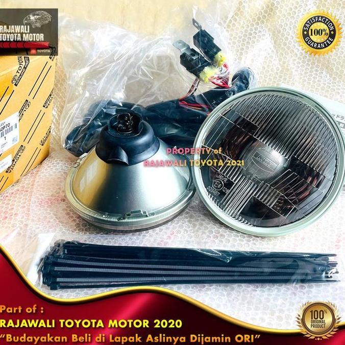 cvrootroz / Headlamp Set Hardtop 2F, HJ40 & BJ40 & Suzuki Katana 7" 7inch Lampu Depan Halogen Koito 