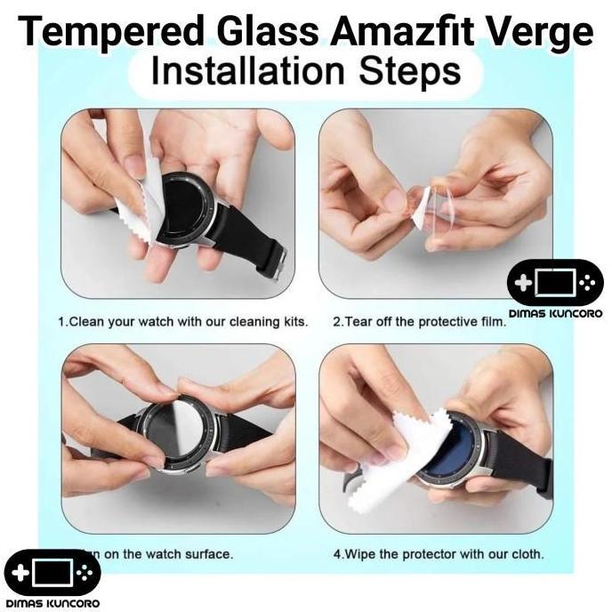 Tempered Glass Amazfit VERGE Antigores Screen Protector Huami Lite