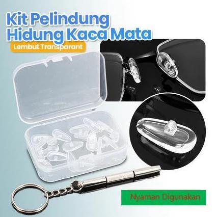 Kit Bantalan Hidung Kacamata | Nosepad Frame Sunglasses Eyeglasses Anti Slip Silikon Nyaman | Silico