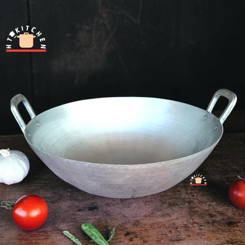 Original Wajan Aluminium Asli Garut Diameter 50Cm Anti Lengket Dan Tebal, No Maxim.
