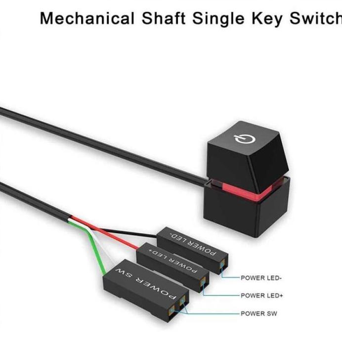 Kabel Front Panel Switch Tombol Power Reset Button PC CPU Computer Tombol Power On PC Komputer