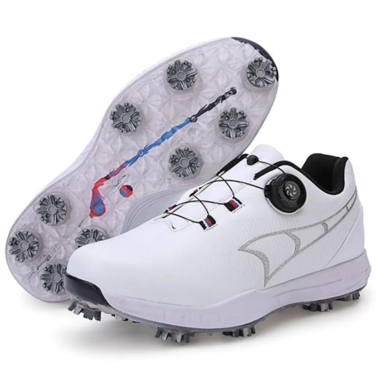 Sepatu Golf Tali BOA Golf Shoes White 8002