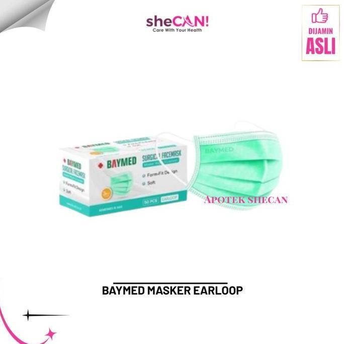 (EARLOOP) - BAYMED MASKER EARLOOP CANTOL Medis //  SURGICAL Mask Earloop 50pcs