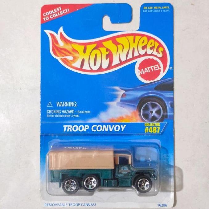 HOTWHEELS HOT WHEELS TROOP CONVOY 1997 ACTION COMMAND  BLUE CARD FUN99