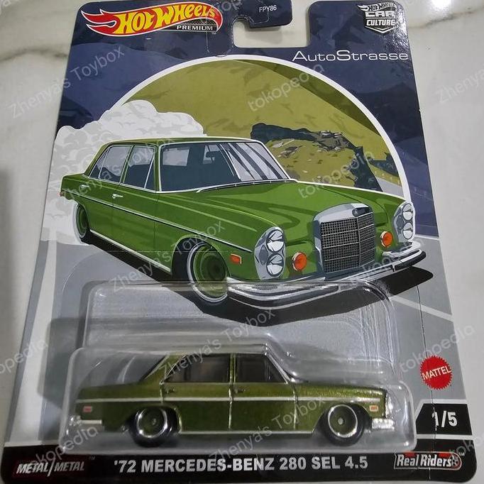 Hotwheels Auto Strasse Mercedes Benz 280 SEL 1972