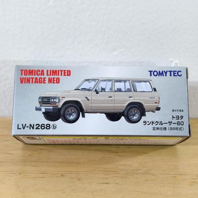 TLV Tomica Vintage Neo TOMYTEC LV N268b Toyota Landcruiser 60 Beige Hobby Koleksi Mobil Mainan Mini 