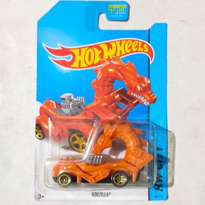 HOTWHEELS HOT WHEELS RODZILLA ORANGE 2014 HW CITY BASE BESI FUN99