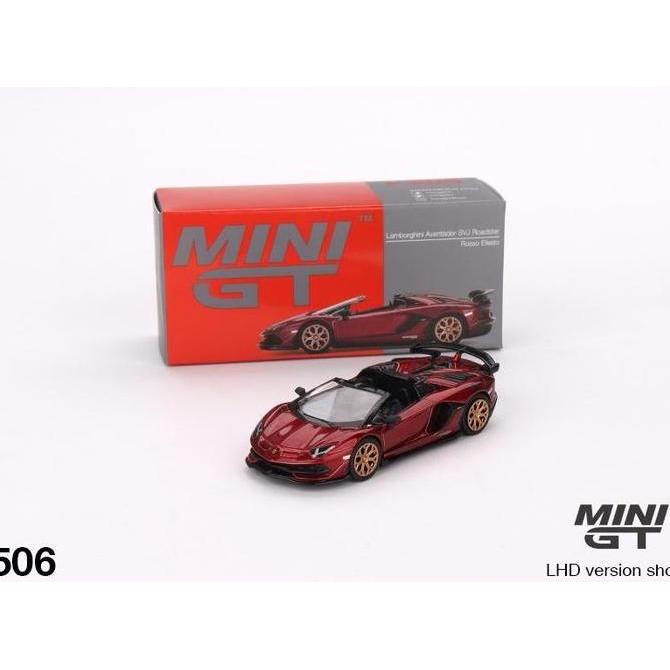 MINIGT 506 LAMBORGHINI AVENTADOR SVJ ROADSTER ROSSO EFESTO DIECAST