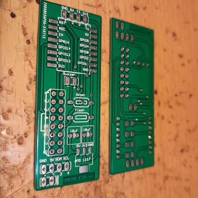 PCB ARDUINO WEMOS ESP12 SMD RTC 2X HUB JWS CLOCK SAF12